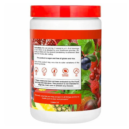 Dr. Colbert, MD Organic Red Supremefood | Berry Flavored Blend | by Divine Health | 10 Organic Fruits | Probiotics | Enzymes | Herbs | Fiber | Antioxidants | Non-GMO | 30 Day Supply | 180g - dailyvitalstore