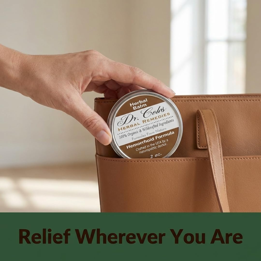 Dr. Cole’s Hemorrhoid Treatment – Organic Herbal Ointment for External Hemorrhoid Soothing & Comfort – Plant-Based, Gentle, No Petroleum or Harsh Chemicals – 2 oz - dailyvitalstore