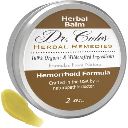 Dr. Cole’s Hemorrhoid Treatment – Organic Herbal Ointment for External Hemorrhoid Soothing & Comfort – Plant-Based, Gentle, No Petroleum or Harsh Chemicals – 2 oz - dailyvitalstore