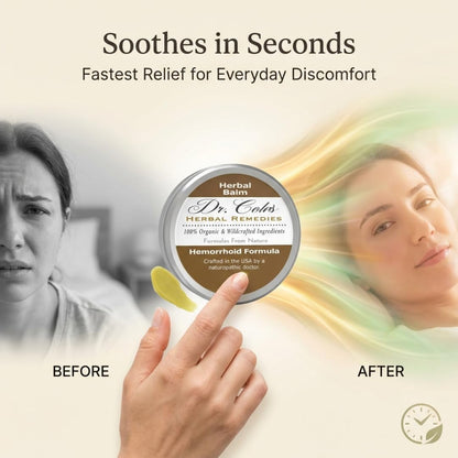 Dr. Cole’s Hemorrhoid Treatment – Organic Herbal Ointment for External Hemorrhoid Soothing & Comfort – Plant-Based, Gentle, No Petroleum or Harsh Chemicals – 2 oz - dailyvitalstore