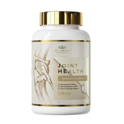 DR. CROWN Joints Health Suppplement, Glucosamine Chondroitin MSM - Joint Support Supplement for Women and Men with Turmeric, MSM &Boswellia, for Cartilage, Joint Health and Flexibility - 120 Capsules - dailyvitalstore