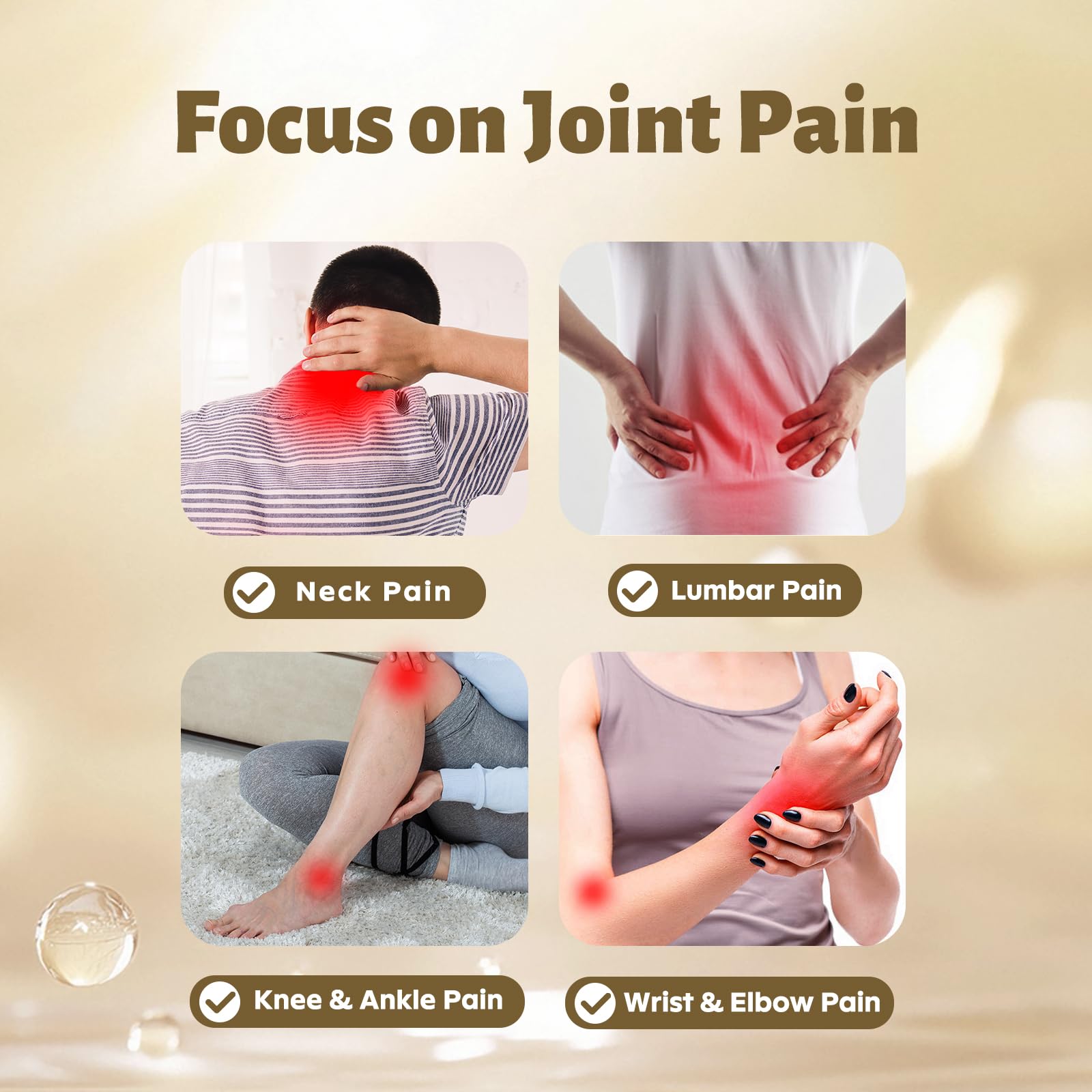 DR. CROWN Joints Health Suppplement, Glucosamine Chondroitin MSM - Joint Support Supplement for Women and Men with Turmeric, MSM &Boswellia, for Cartilage, Joint Health and Flexibility - 120 Capsules - dailyvitalstore