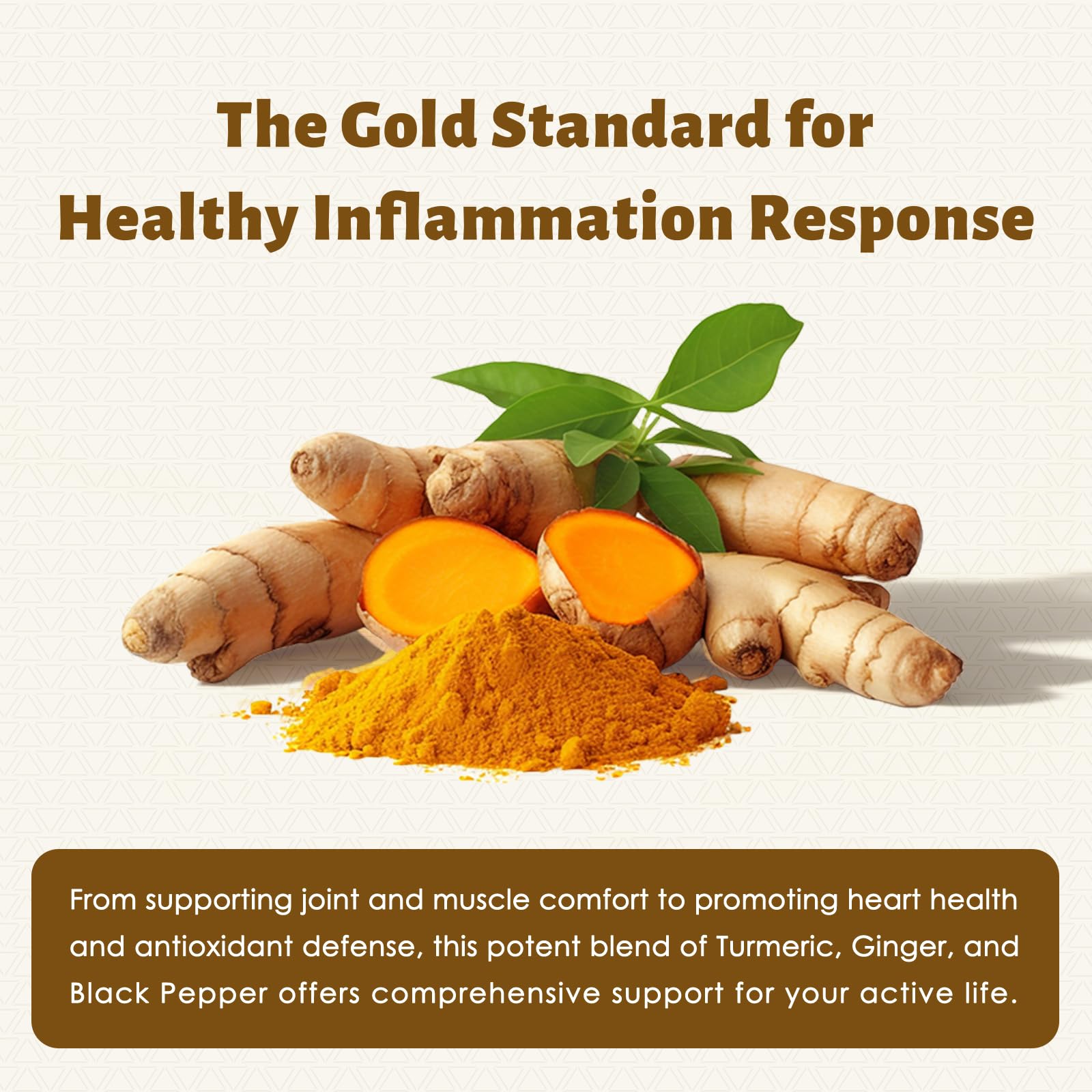 DR. Crown Turmeric Curcumin Supplement 1,500mg, 95% Standardized Curcuminoid with Ginger, MCT Oil, & Black Pepper for Better Absorption, for Antioxidant & Joint Support, 120 Capsules - dailyvitalstore