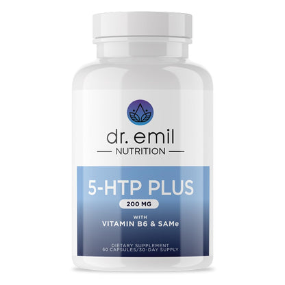DR. EMIL NUTRITION 200 MG 5-HTP Plus with SAM-e to Maintain Normal Healthy Sleep and Create a Sense of Wellbeing - 5HTP Supplement with Vitamin - dailyvitalstore