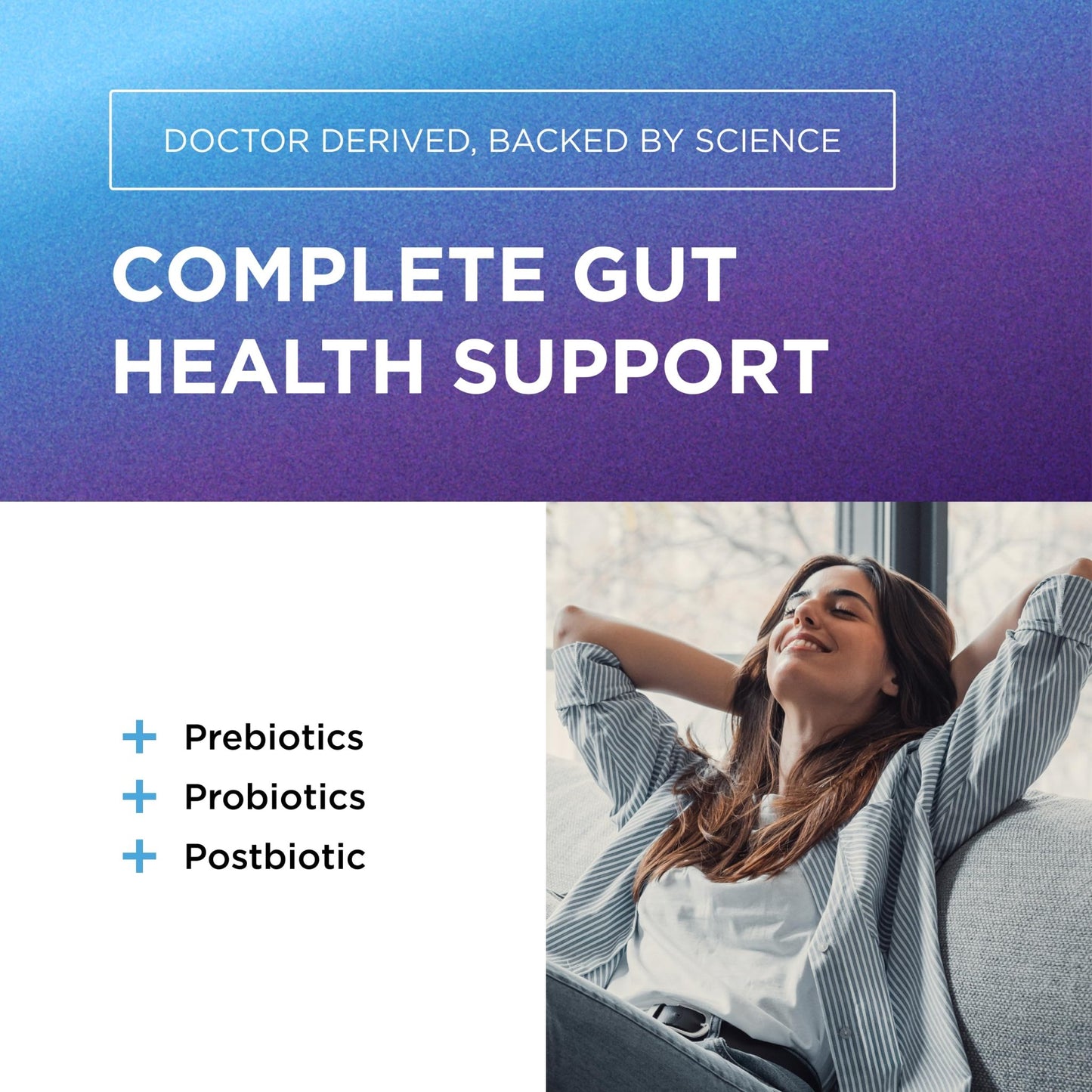 DR. EMIL NUTRITION Women & Men Total Gut Health Complex | Prebiotic + Probiotic + Postbiotic Gut Health Supplements - dailyvitalstore