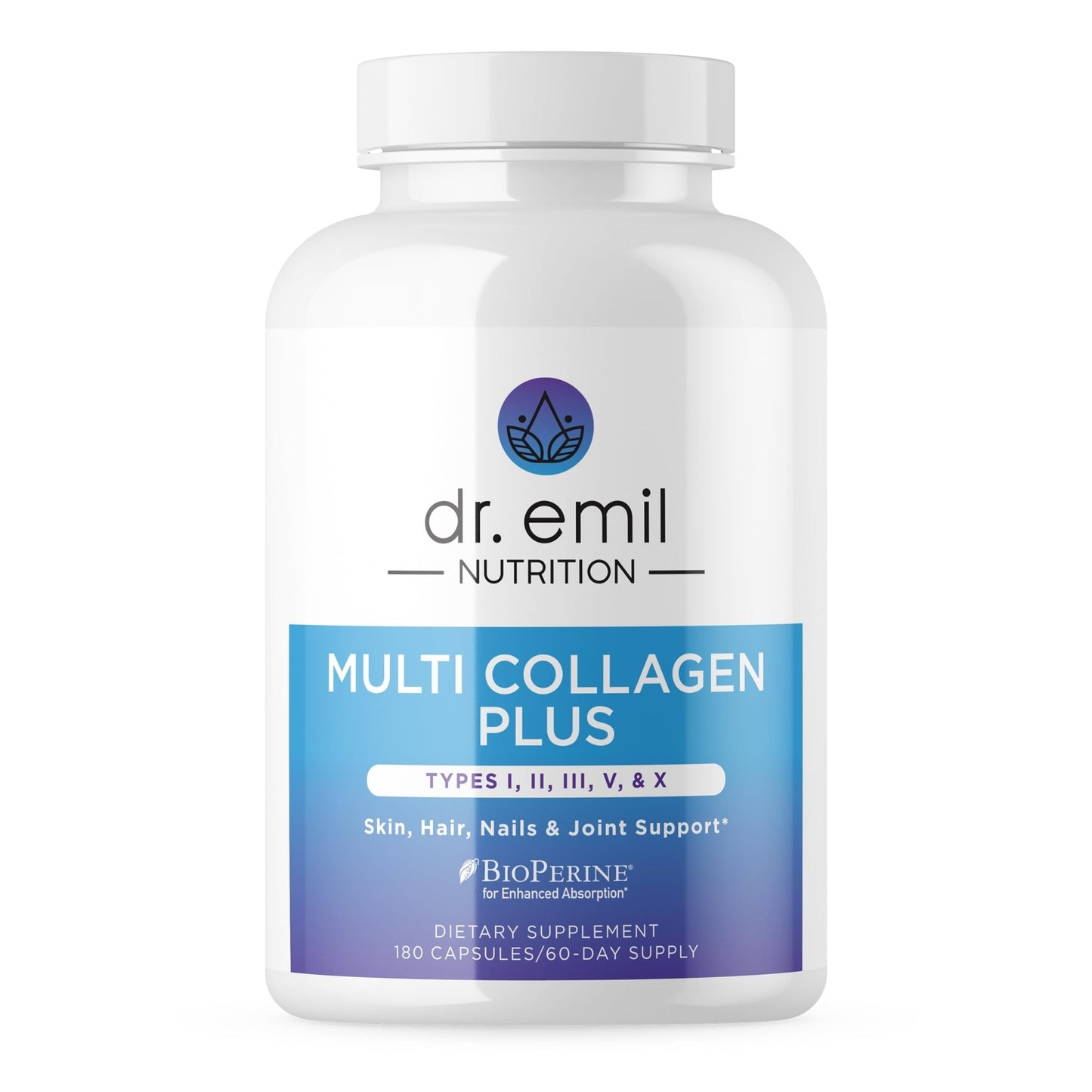 DR. EMIL NUTRITION Women's Multi Collagen Pills | Collagen Supplements to Support Hair, Skin, Nails, & Joints | Hydrolyzed Collagen Supplements Types - dailyvitalstore