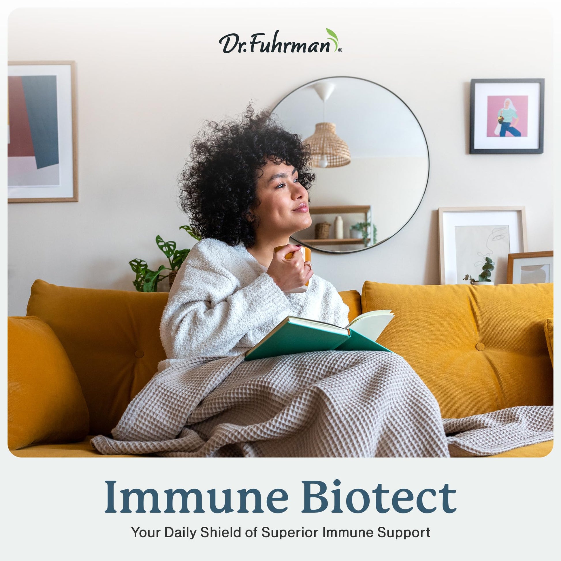 Dr. Fuhrman All Natural Immune Support Supplement | Whole-Food Derived Vitamin for Immunity Defense | Organic Mushrooms, & Berries | Organic Lion’s Mane, Maitake, Reishi, and Elderberry | 120 Caps - dailyvitalstore