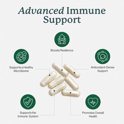Dr. Fuhrman All Natural Immune Support Supplement | Whole-Food Derived Vitamin for Immunity Defense | Organic Mushrooms, & Berries | Organic Lion’s Mane, Maitake, Reishi, and Elderberry | 120 Caps - dailyvitalstore