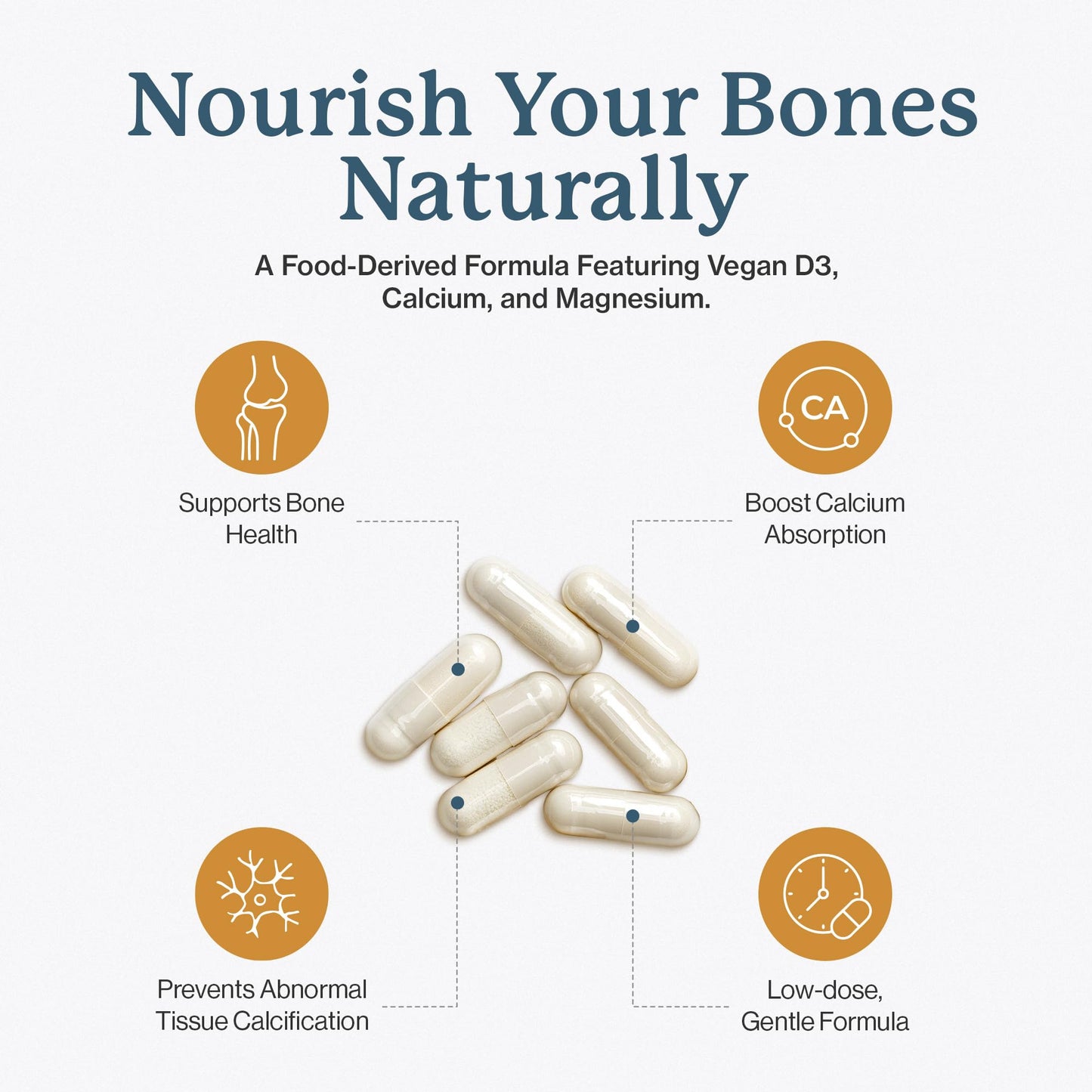Dr. Fuhrman Osteo Bone Health Supplement | Wholefood Supplement for Women & Men | Vitamin for Bone Density | Organic Vitamin D3, Calcium, Magnesium & K2 | Natural Ingredients | 120 Caps - dailyvitalstore