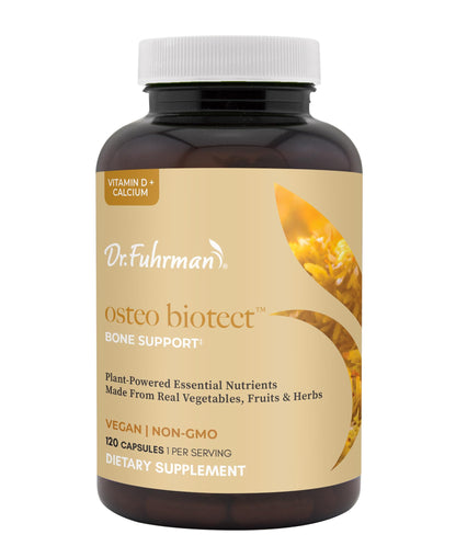 Dr. Fuhrman Osteo Bone Health Supplement | Wholefood Supplement for Women & Men | Vitamin for Bone Density | Organic Vitamin D3, Calcium, Magnesium & K2 | Natural Ingredients | 120 Caps - dailyvitalstore
