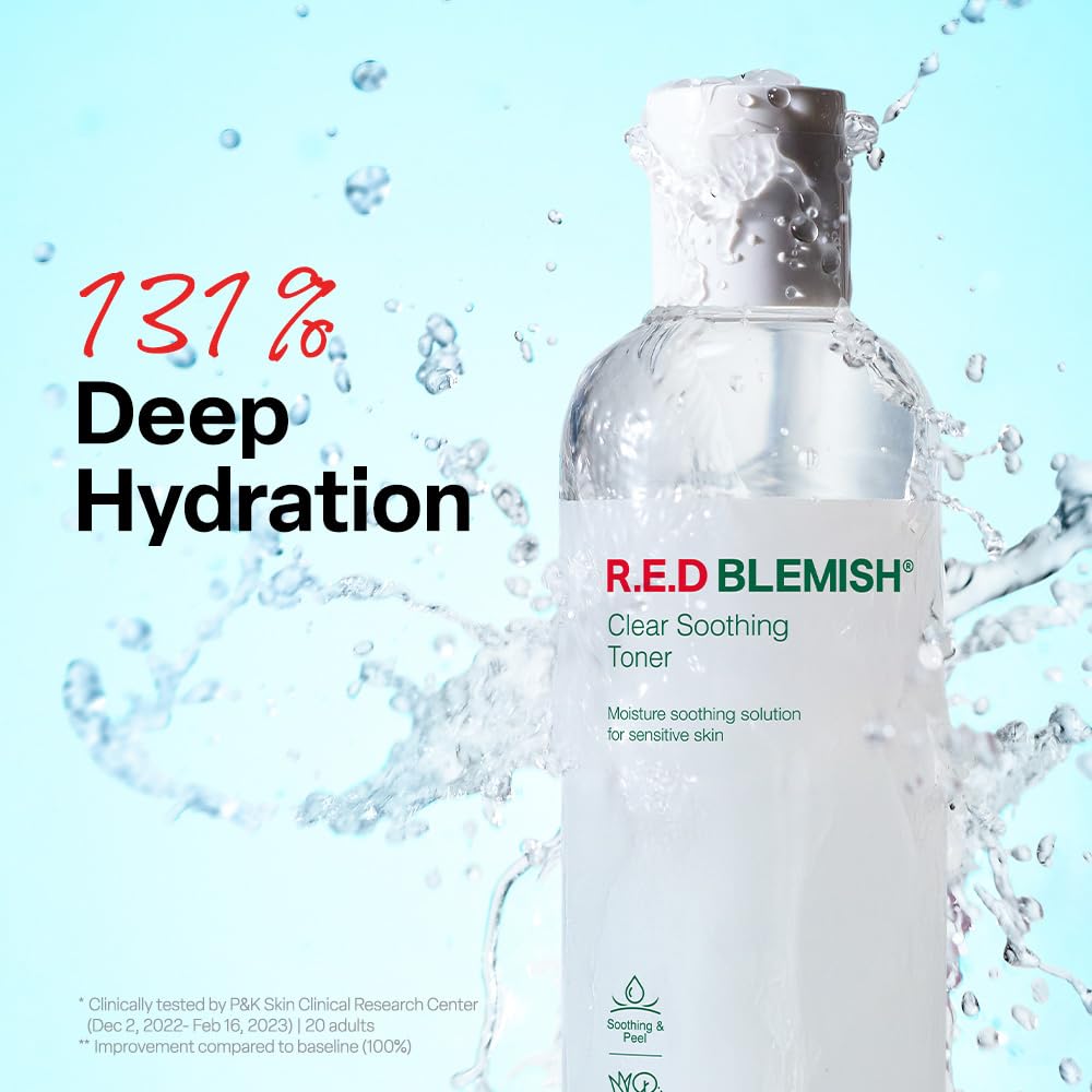 Dr. G R.E.D. Blemish Clear Soothing Toner - Korean Soothing Toner for Glowing Skin - Soothes Irritation Clear Skin - Mild Exfoliant - dailyvitalstore