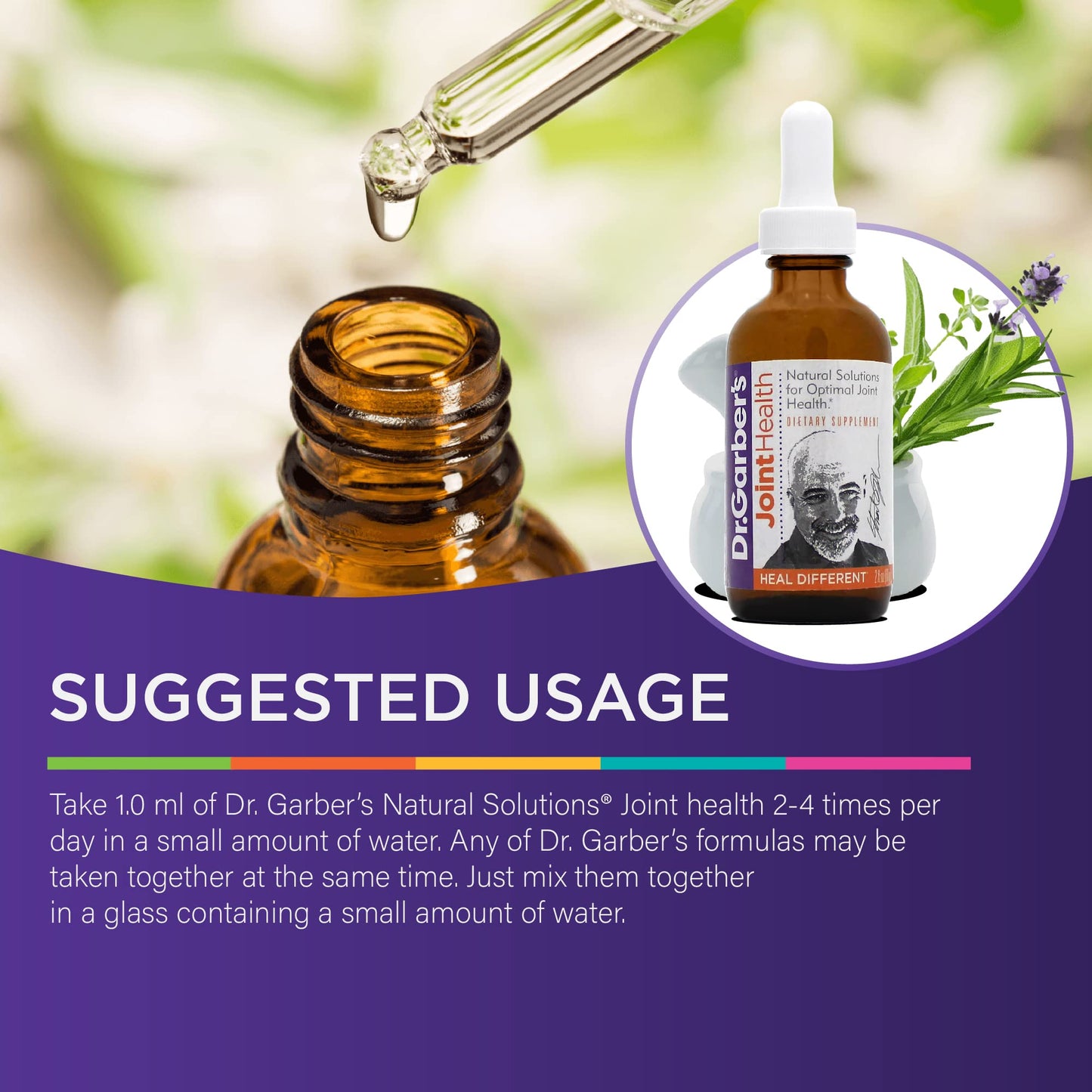 Dr. Garber's Natural Solutions Joint Health Oral Drops - Gemmotherapy Liquid Supplement for Healthy Joint Support & Function, Joint Repair, and Improved Mobility & Flexibility - 60ml - dailyvitalstore