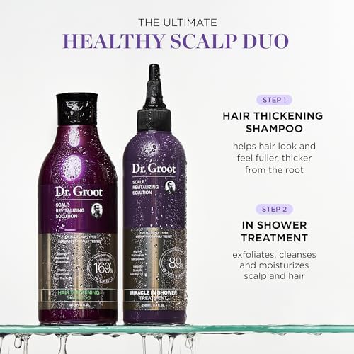 Dr. Groot Hair Thickening Shampoo, Korean Hair Care with Biotin, Rosemary Oil to Help Volumize Thinning, Damaged Hair, Hydrate Hair and Scalp, - dailyvitalstore