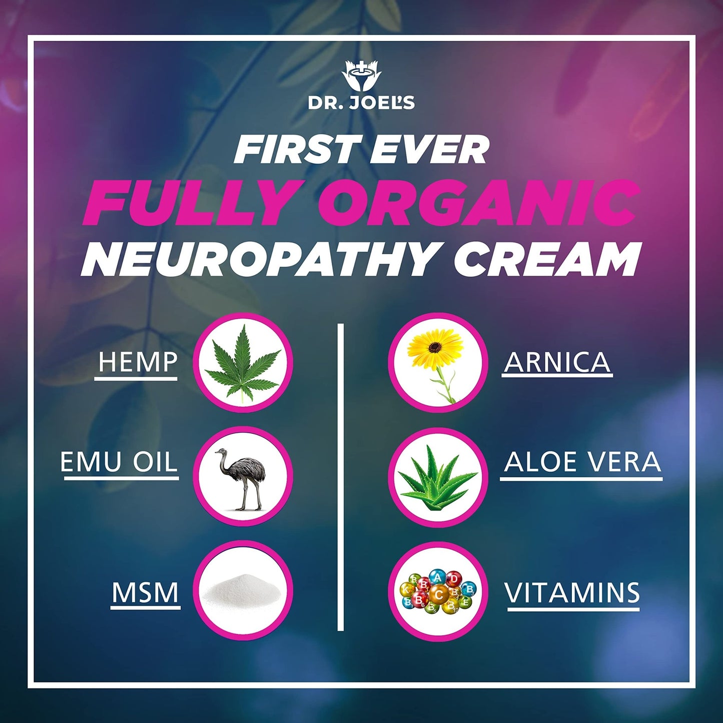 Dr. JOEL'S Neuropathy Nerve Relief Cream - Organic Neuropathy Support Cream for Feet, Hands, Legs and Toes - 4 OZ Value Pack- Made in USA - dailyvitalstore