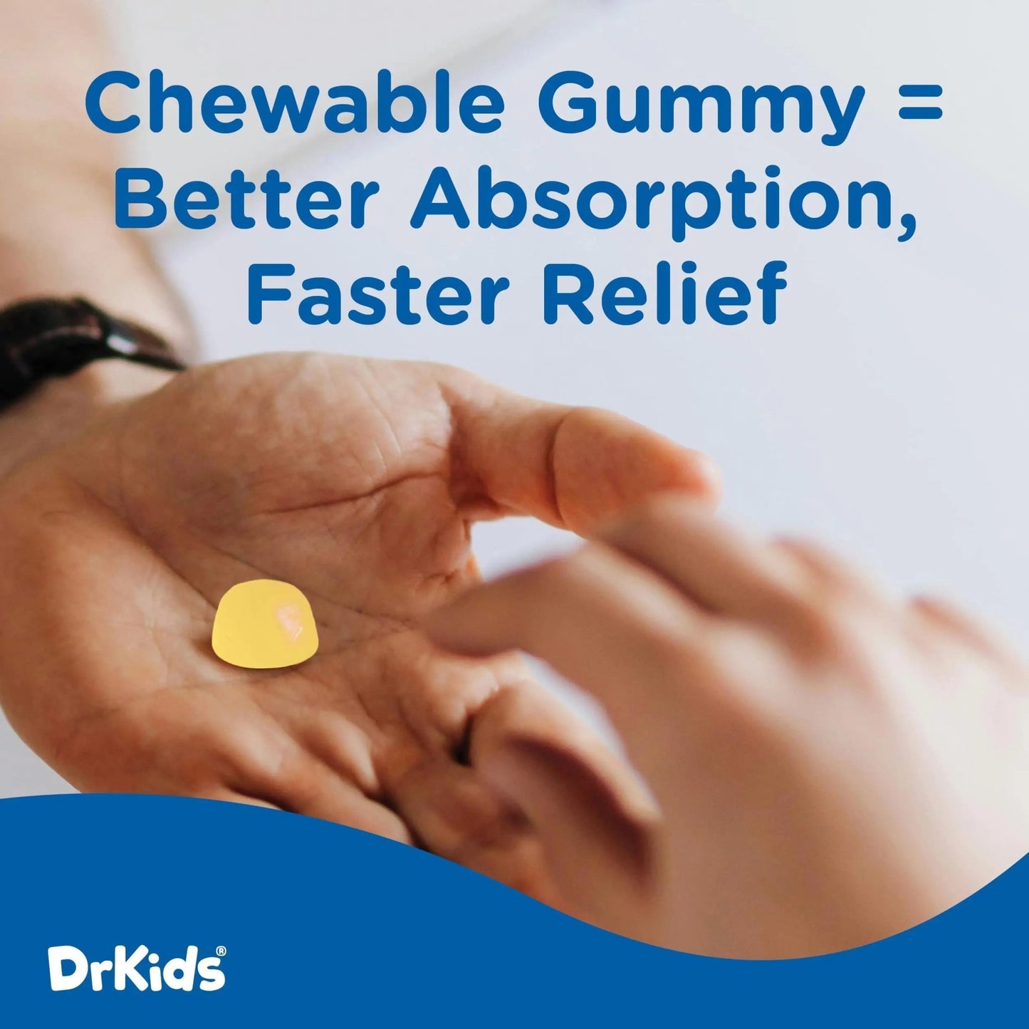 Dr. Kids Children’s Pain and Fever Chewable Gels – Pain Relief and Fever Reducer for Kids Ages 2–11, 80 mg Chewable Acetaminophen for Headache, Sore Throat, Cold & Flu, Pineapple Flavor, 24 Count - dailyvitalstore