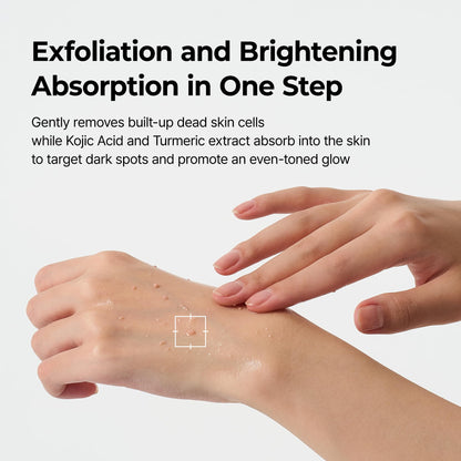 Dr. Melaxin Peel Shot Kojic Acid Turmeric Serum – Exfoliating Dark Spot Corrector with AHA/BHA & Niacinamide, Brightening & Even Tone - dailyvitalstore