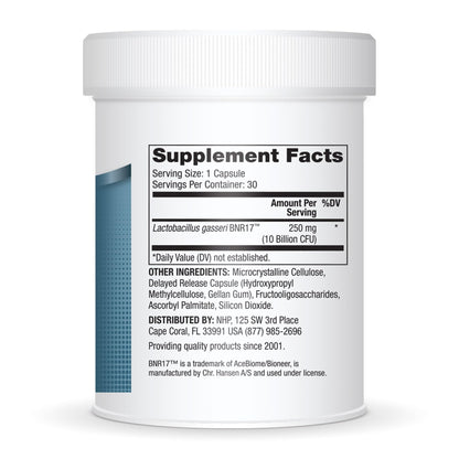 Dr. Mercola Biothin Probiotic - Lactobacillus Gasseri BNR17 - Supports Digestive Health & Metabolism - 30 Delayed-Release Capsules (30 Servings) - dailyvitalstore