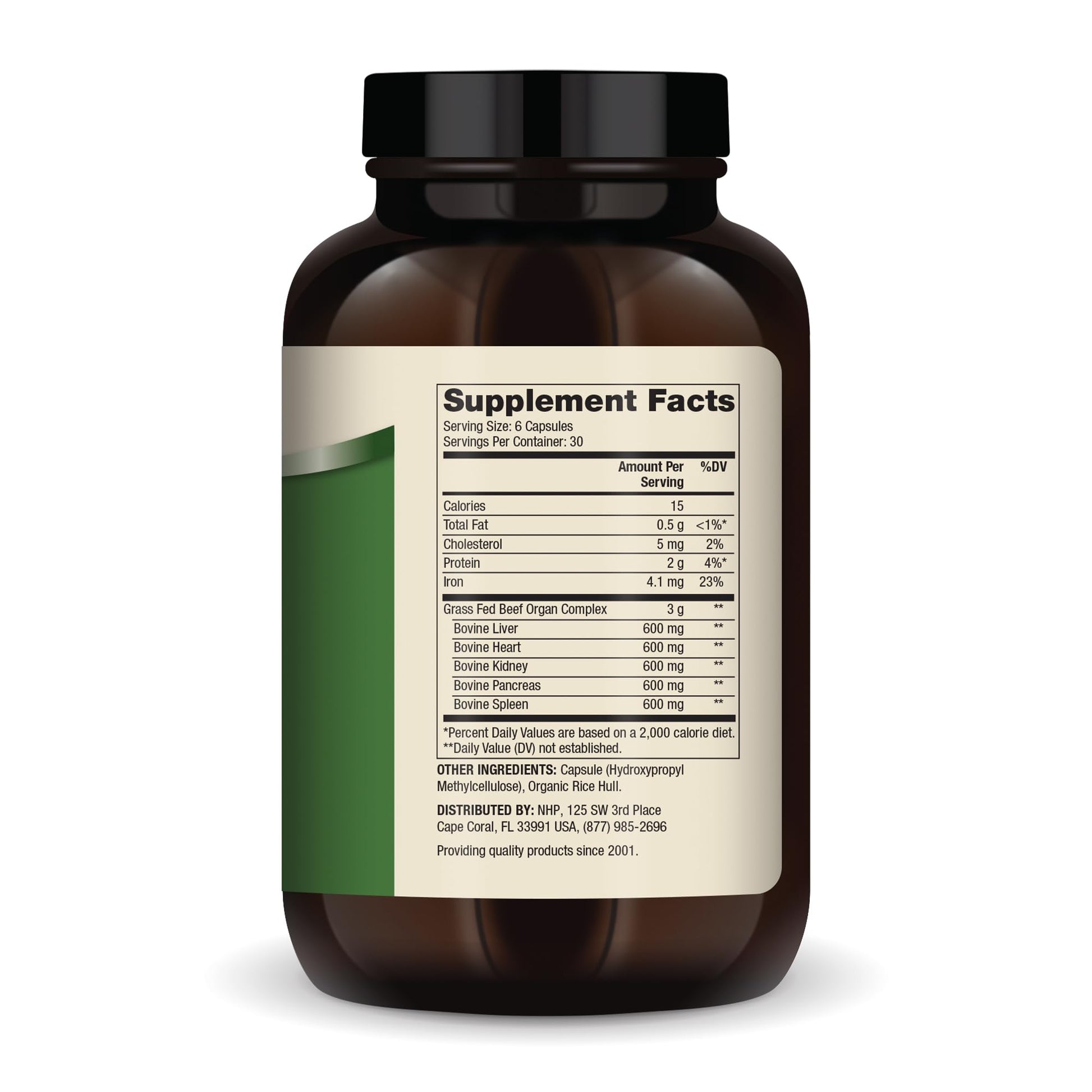 Dr. Mercola Grass Fed Beef Organ Complex - Supports Whole Body Wellness - Freeze-Dried Organ Blend - Non-GMO - Gluten-Free - 180 Capsules - dailyvitalstore