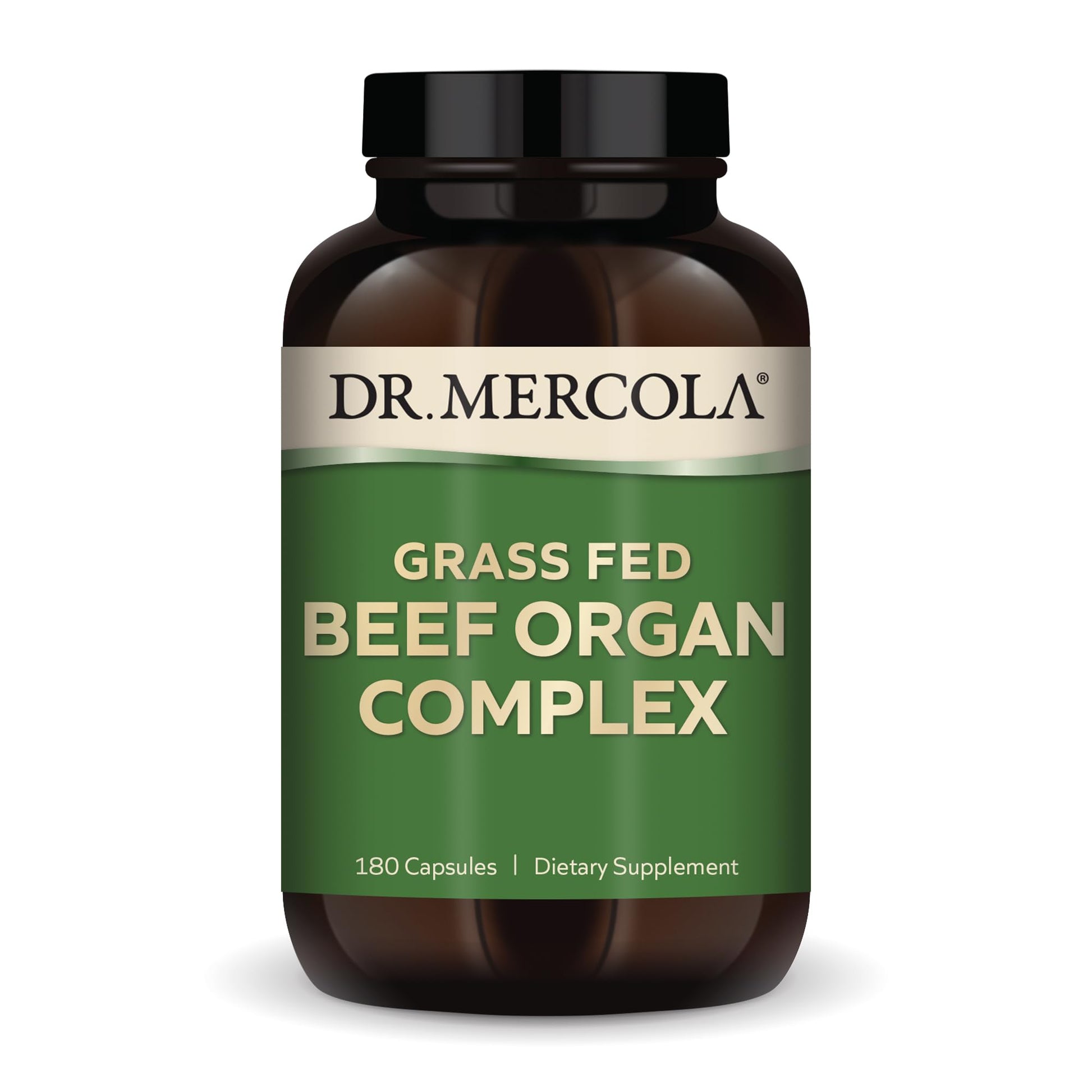 Dr. Mercola Grass Fed Beef Organ Complex - Supports Whole Body Wellness - Freeze-Dried Organ Blend - Non-GMO - Gluten-Free - 180 Capsules - dailyvitalstore