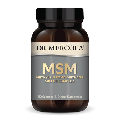 Dr. Mercola MSM Sulfur Complex - Joint Support & Cellular Health - OptiMSM - R-Alpha Lipoic Acid - TMG - Organic Sulfur Blend - 60 Capsules (30 Servings) - dailyvitalstore