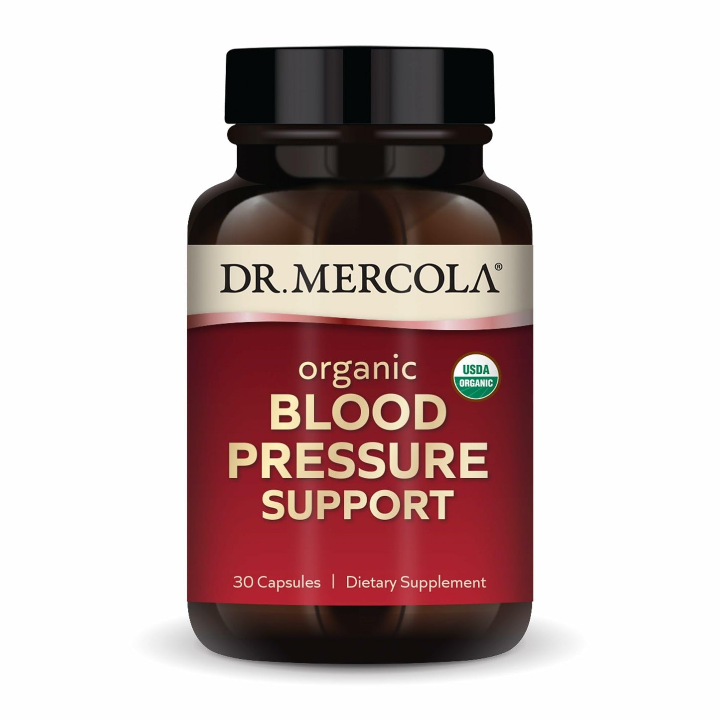 Dr. Mercola Organic Blood Pressure Support - Supports Healthy Circulation - High-Potency Grape Seed Extract - Non-GMO & Soy-Free - 30 Capsules (30 Servings) - dailyvitalstore
