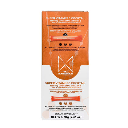 DR. NIGMA Super Vitamin C Cocktail Powder | Science-Based Beauty and Wellness | Powerful Combo of Vital Nutrients to Support Optimal Health and Vitality | 14 Servings | 2.46 oz - dailyvitalstore