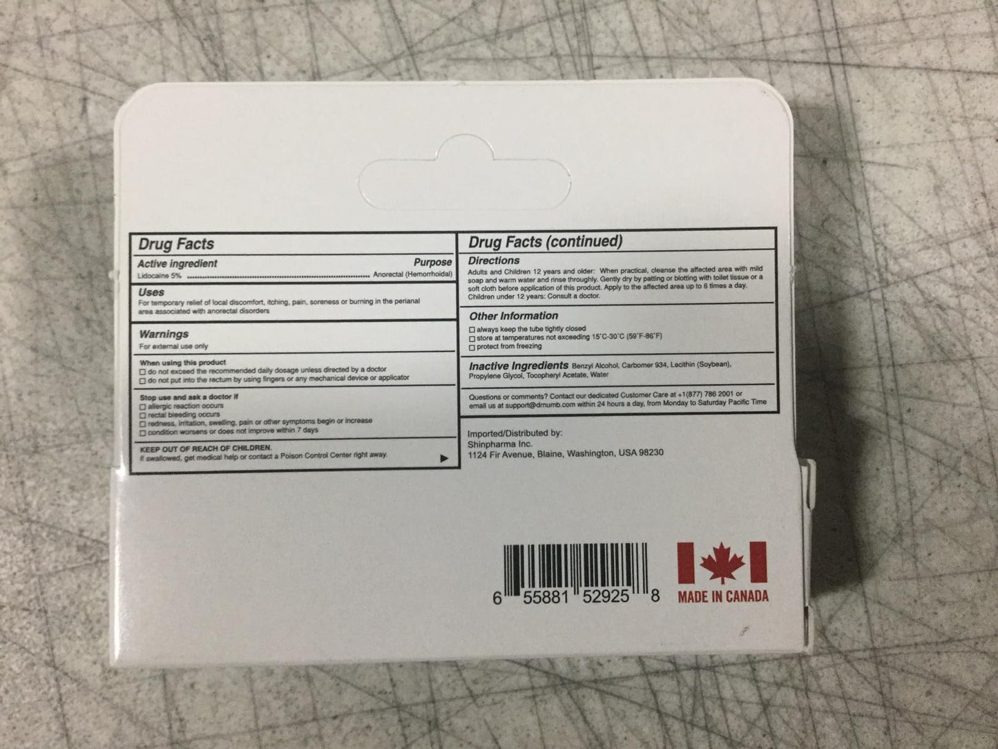 Dr. Numb 5% Lidocaine Numbing Cream, Nonprescription Maximum Strength Topical Anesthetic Cream - Temporary Relief of Pain, Itch, Discomfort for Hemorrhoid and Anorectal Uses - 10g Pack of 1 - dailyvitalstore