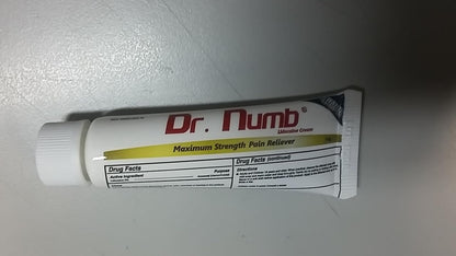 Dr. Numb 5% Lidocaine Numbing Cream, Nonprescription Maximum Strength Topical Anesthetic Cream - Temporary Relief of Pain, Itch, Discomfort for Hemorrhoid and Anorectal Uses - 10g Pack of 1 - dailyvitalstore