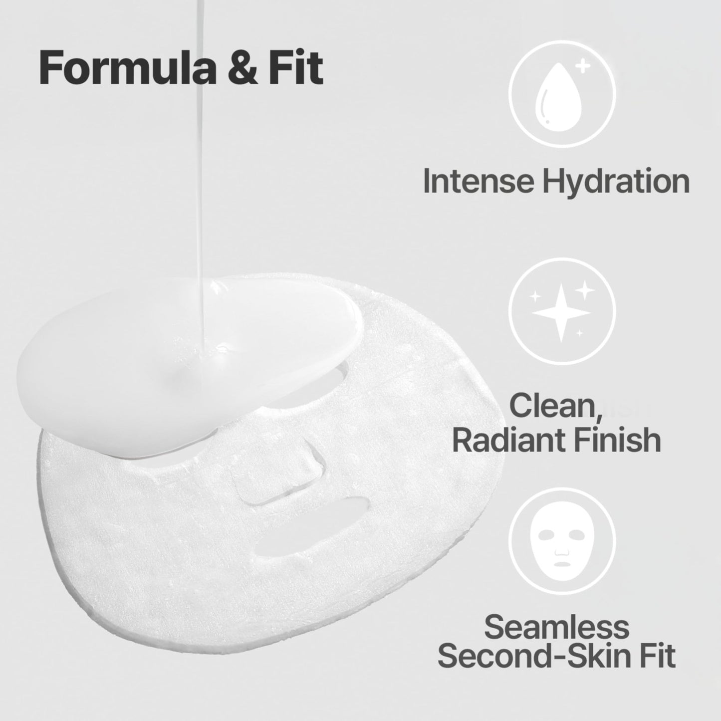 Dr. Savers Hyaluronic Acid Face Serum Mask, 0.60 Fl Oz, Deep Hydrating & Repair Skin Barrier with Panthenol, Lightweight, Non-Sticky, Moisturizing Dewy Skin, - dailyvitalstore