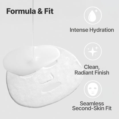 Dr. Savers Hyaluronic Acid Face Serum Mask, 0.60 Fl Oz, Deep Hydrating & Repair Skin Barrier with Panthenol, Lightweight, Non-Sticky, Moisturizing Dewy Skin, - dailyvitalstore
