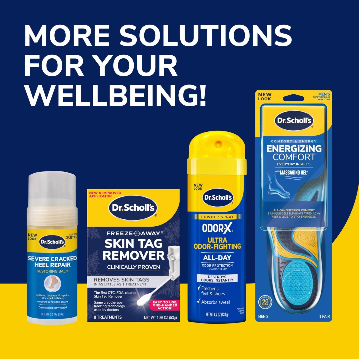 Dr. Scholl's Foot Pain Relief Liquid ROLL-ON, 3.0 oz // Clinically Tested 12-Hour Pain Relief - Penetrates Tough Nerve Pain - Works in 5 Minutes - Non-Greasy - with Lidocaine & Menthol - dailyvitalstore