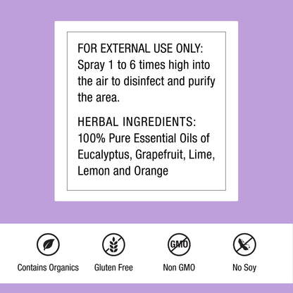 Dr. Schulze's Air Detox - Air Spray for Immune Support - Essential Oils - Uplifting, Calm Atmosphere - Fresh Home - Organic Herbal Formula - 4 oz - dailyvitalstore