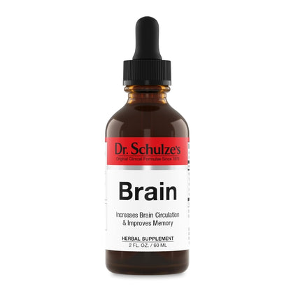 Dr. Schulze's Brain Formula 2 oz. - Vegan and Wild-Harvested | Stimulates Circulation and and Improved Mental Focus - dailyvitalstore