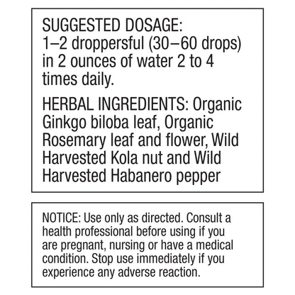 Dr. Schulze's Brain Formula 2 oz. - Vegan and Wild-Harvested | Stimulates Circulation and and Improved Mental Focus - dailyvitalstore
