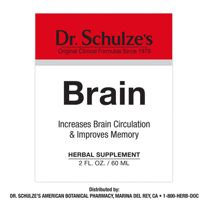 Dr. Schulze's Brain Formula 2 oz. - Vegan and Wild-Harvested | Stimulates Circulation and and Improved Mental Focus - dailyvitalstore