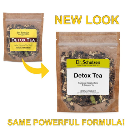 Dr. Schulze’s | Detox Tea | All Purpose Herbal Tonic | Powerful Digestive Stimulant | Dietary Supplement | Ultimate Liver Cleanse | Helps Eliminate Gas & Indigestion | Release Toxins | 6 Oz. Pack - dailyvitalstore