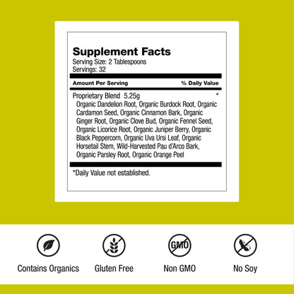 Dr. Schulze's Detox Tea - Gentle Cleansing Tea for Digestive Health - Inner Body Refresh - Bowel Support - Natural, Plant-Based Ingredients - Gluten-Free & Vegan - 6 oz (32 Servings) - 2 Pack - dailyvitalstore