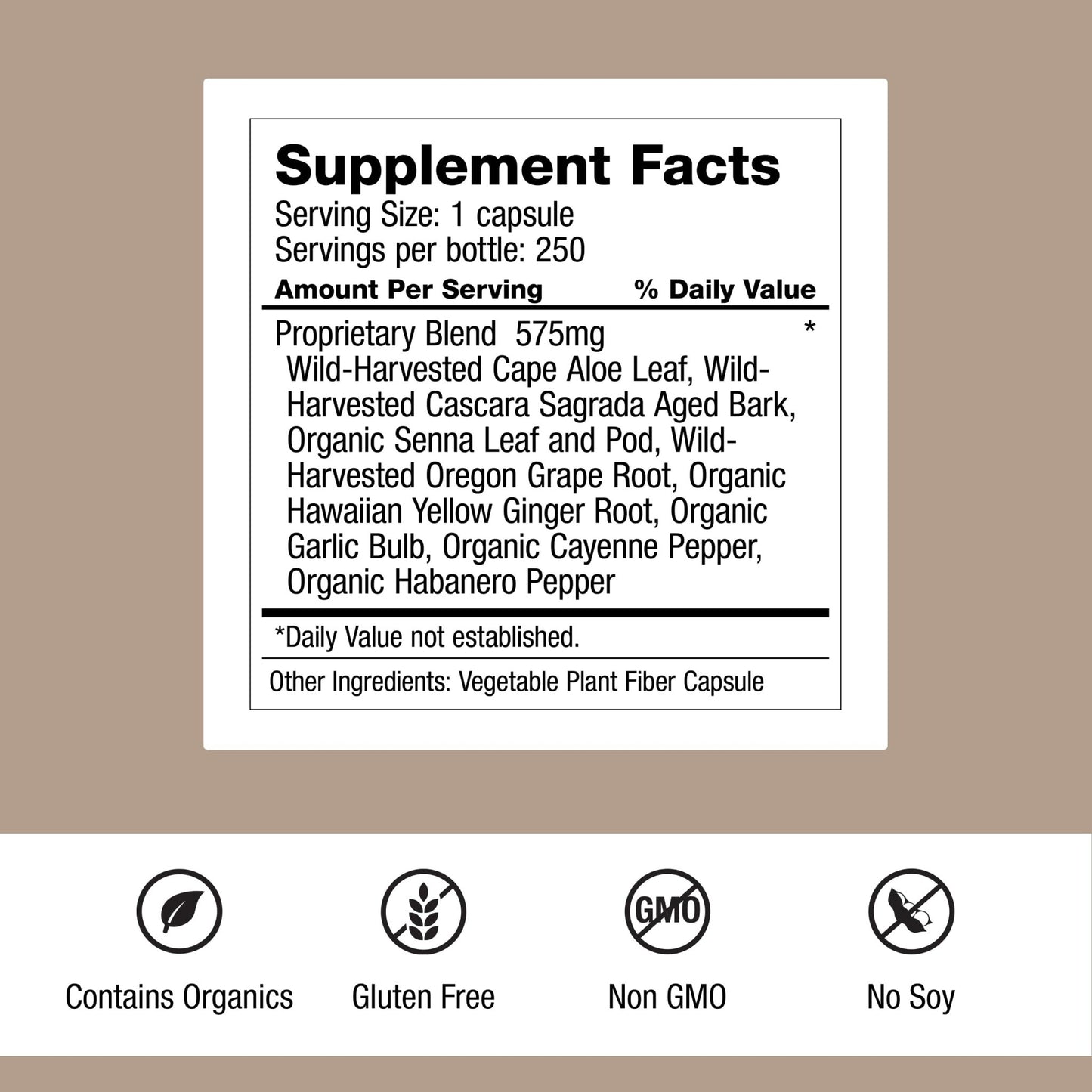 Dr. Schulze's Intestinal Formula 1 - Bowel Movement Supplement for Colon Health Support - Bloating & Constipation Aid - Intestinal Cleanse - All-Natural - Plant-Based - Vegan - 250 Count - dailyvitalstore