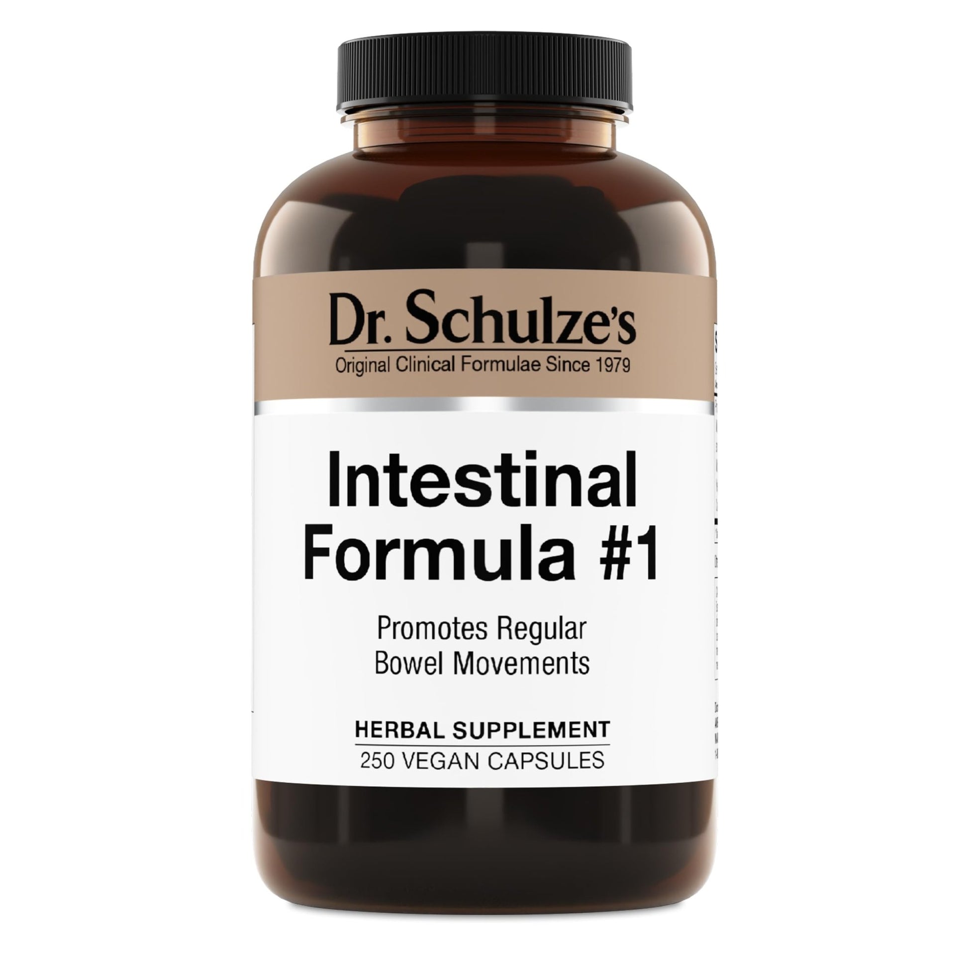 Dr. Schulze's Intestinal Formula 1 - Bowel Movement Supplement for Colon Health Support - Bloating & Constipation Aid - Intestinal Cleanse - All-Natural - Plant-Based - Vegan - 250 Count - dailyvitalstore