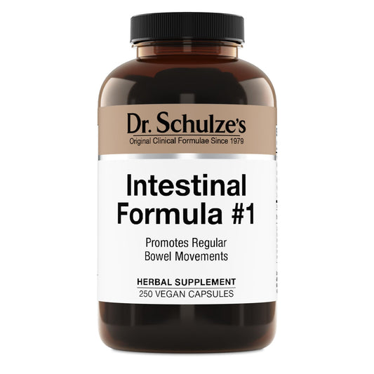 Dr. Schulze's Intestinal Formula 1 - Bowel Movement Supplement for Colon Health Support - Bloating & Constipation Aid - Intestinal Cleanse - All-Natural - Plant-Based - Vegan - 250 Count - dailyvitalstore