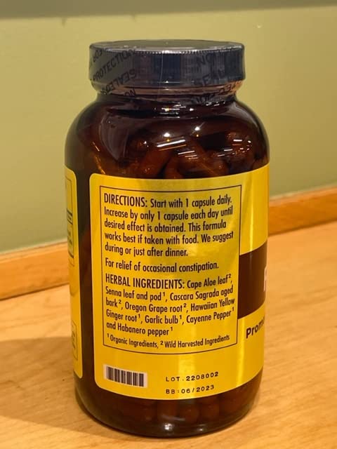 Dr. Schulze's Intestinal Formula 1 - Bowel Movement Supplement for Colon Health Support - Bloating & Constipation Aid - Intestinal Cleanse - All-Natural - Plant-Based - Vegan - 250 Count - dailyvitalstore