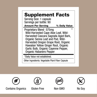 Dr. Schulze's Intestinal Formula 1 - Bowel Movement Supplement for Colon Health Support - Bloating & Constipation Aid - Intestinal Cleanse - All-Natural - Plant-Based - Vegan - 90 Count (2 Pack) - dailyvitalstore