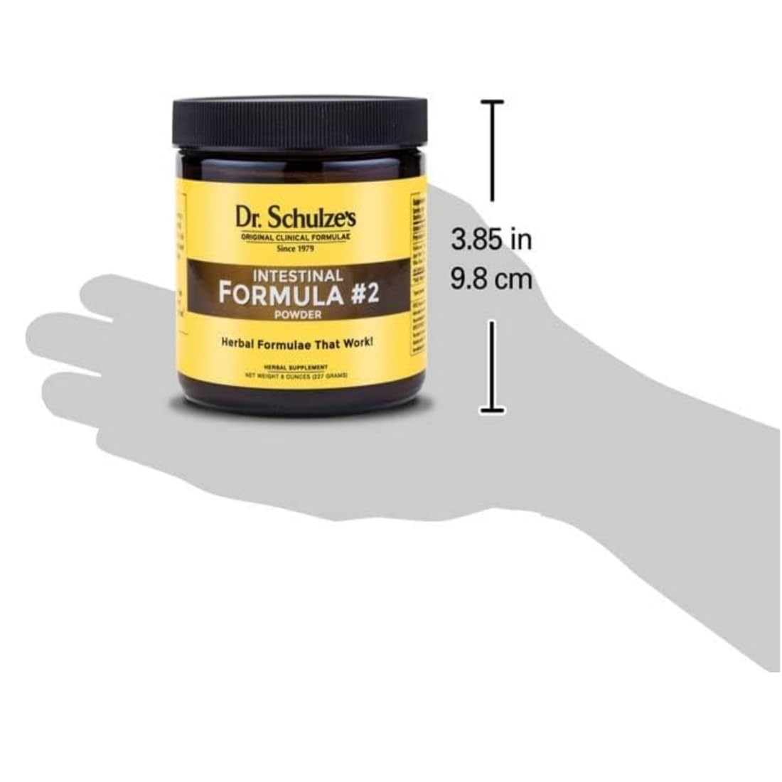 Dr. Schulze's Intestinal Formula 2 (8 Ounces) and Intestinal Formula 1 Capsules (90 Capsules) - Organic Herbal Supplements - dailyvitalstore