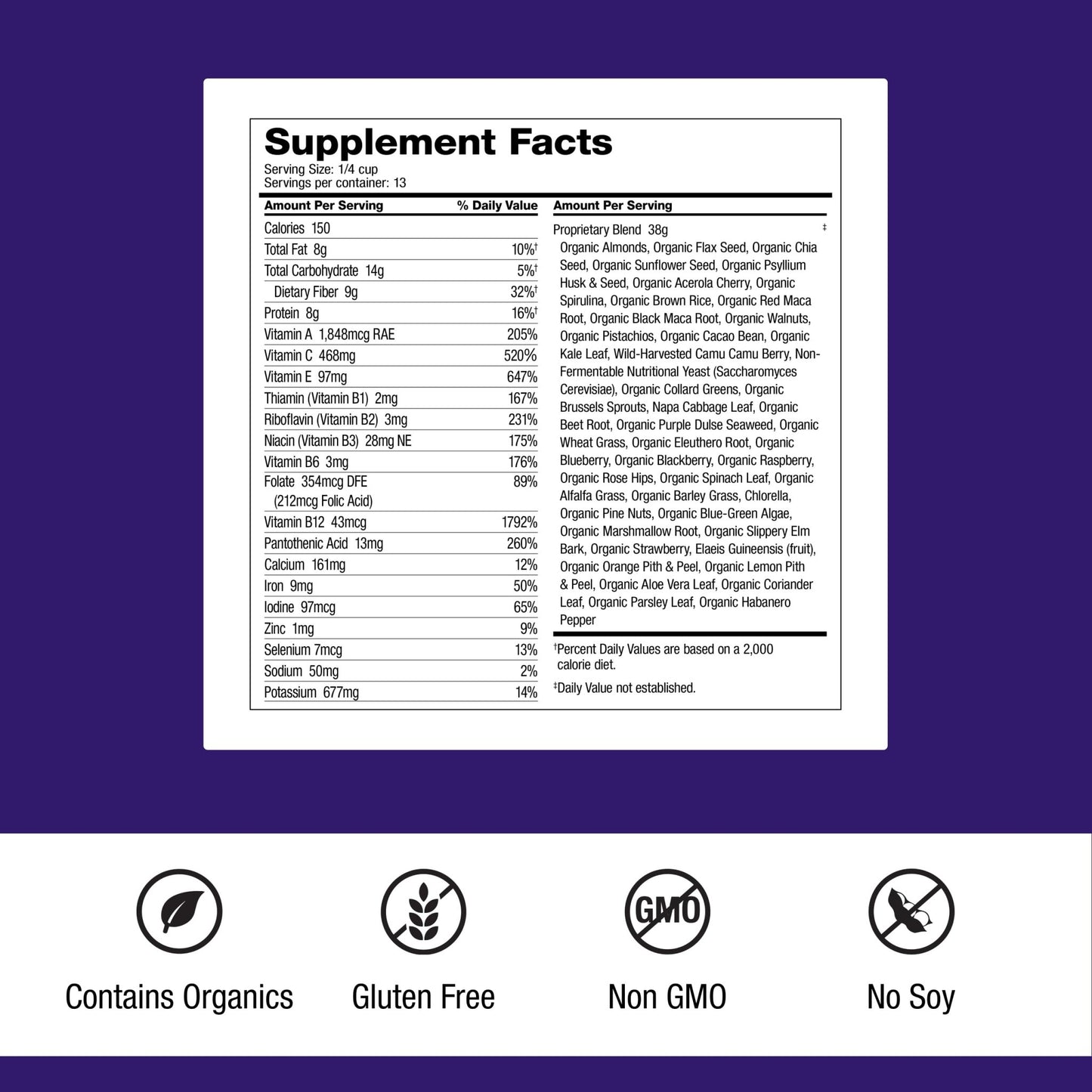 Dr. Schulze's SuperFood Ultra - Plant-Based Superfood Powder for Active Lifestyle Support - Vital Nutrients - Natural Ingredients - Gluten-Free & Dairy-Free - Vegan - 17.4 oz (13 Servings) - 2 Pack - dailyvitalstore