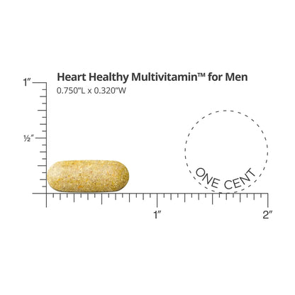 Dr. Sinatra Heart Healthy Multivitamin for Men with Vitamin D 1000 IU, A, B12, C, E, and Zinc, 90 Tablets (30-Day Supply) - dailyvitalstore