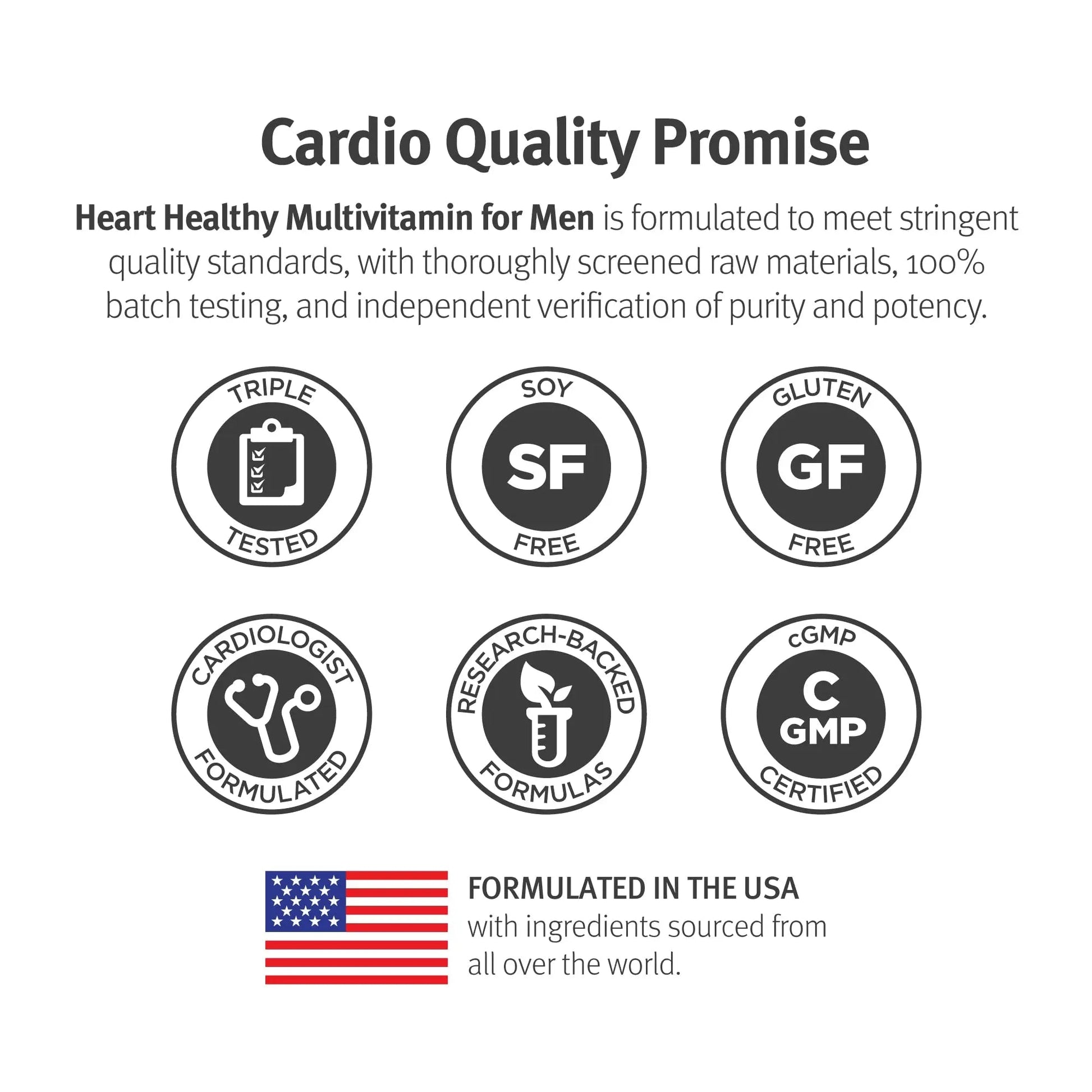 Dr. Sinatra Heart Healthy Multivitamin for Men with Vitamin D 1000 IU, A, B12, C, E, and Zinc, 90 Tablets (30-Day Supply) - dailyvitalstore