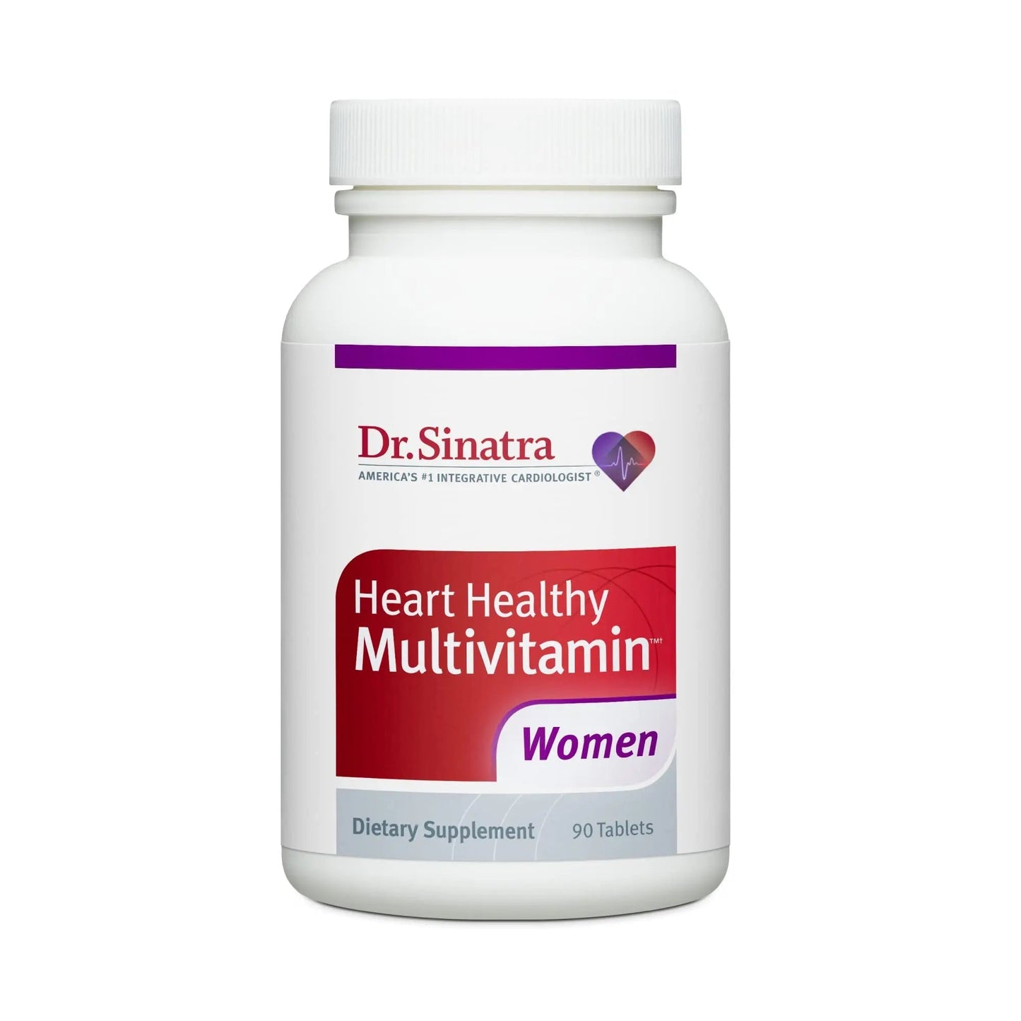 Dr. Sinatra Heart Healthy Multivitamin for Women with Vitamin D 1000 IU, A, B12, C, E, Biotin, Folate, and Zinc, 90 Tablets (30-Day Supply) - dailyvitalstore