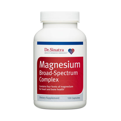 Dr. Sinatra's Magnesium-Broad-Spectrum Complex with Magnesium Glycinate and Citrate for Healthy Blood Pressure Levels and Blood Flow (400 mg) - dailyvitalstore