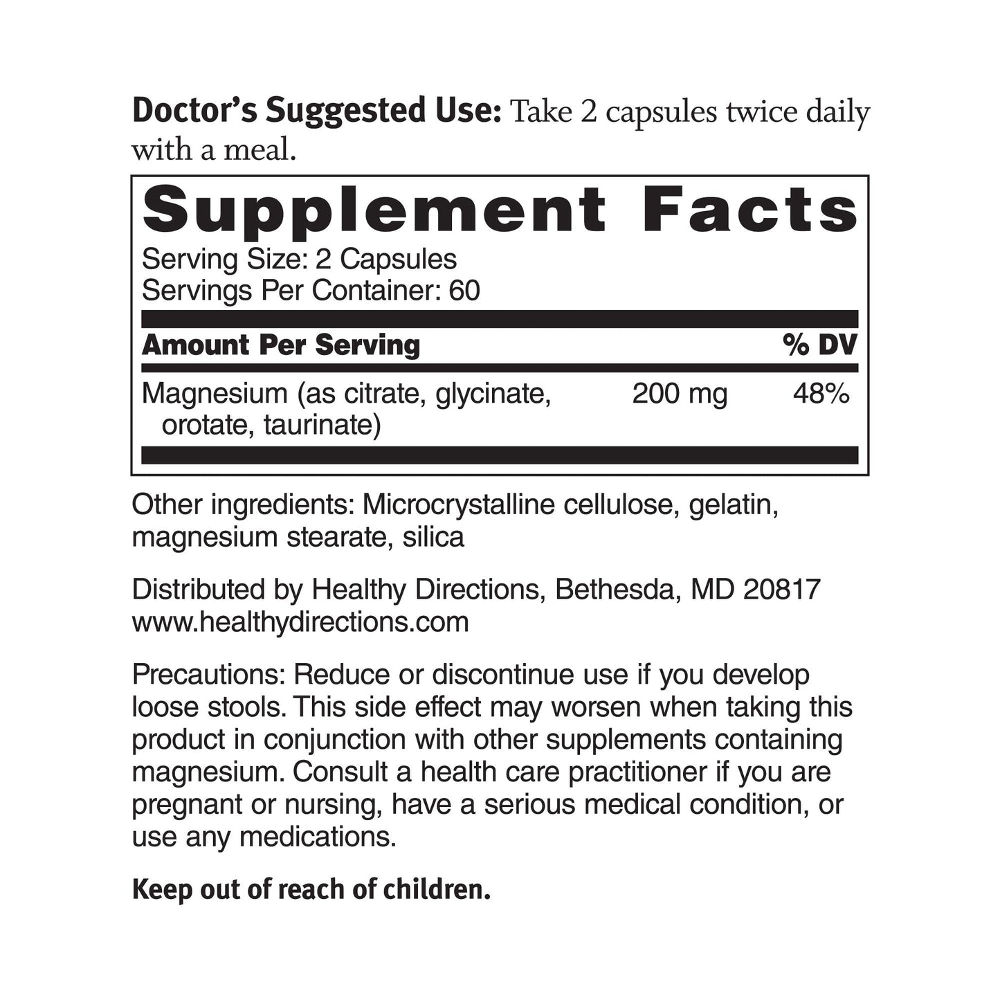 Dr. Sinatra's Magnesium-Broad-Spectrum Complex with Magnesium Glycinate and Citrate for Healthy Blood Pressure Levels and Blood Flow (400 mg) - dailyvitalstore