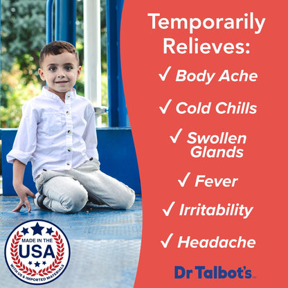 Dr. Talbot's Infant Pain and Fever Relief Liquid Medicine - 4 fl oz - 6+ Months - Grape Juice Flavor - No Alcohol, Dyes, or Parabens - Baby Essentials - dailyvitalstore